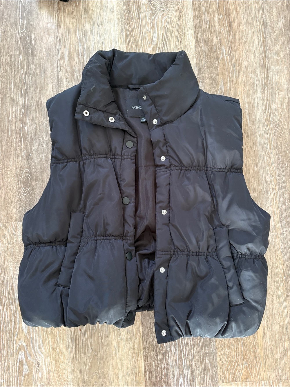 Fashion Nova Black Puffer Vest Bundle